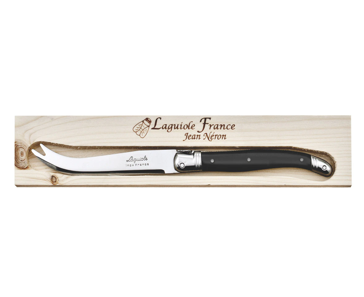 Cheese Knife in Wooden Gift Box - Made in France - Black