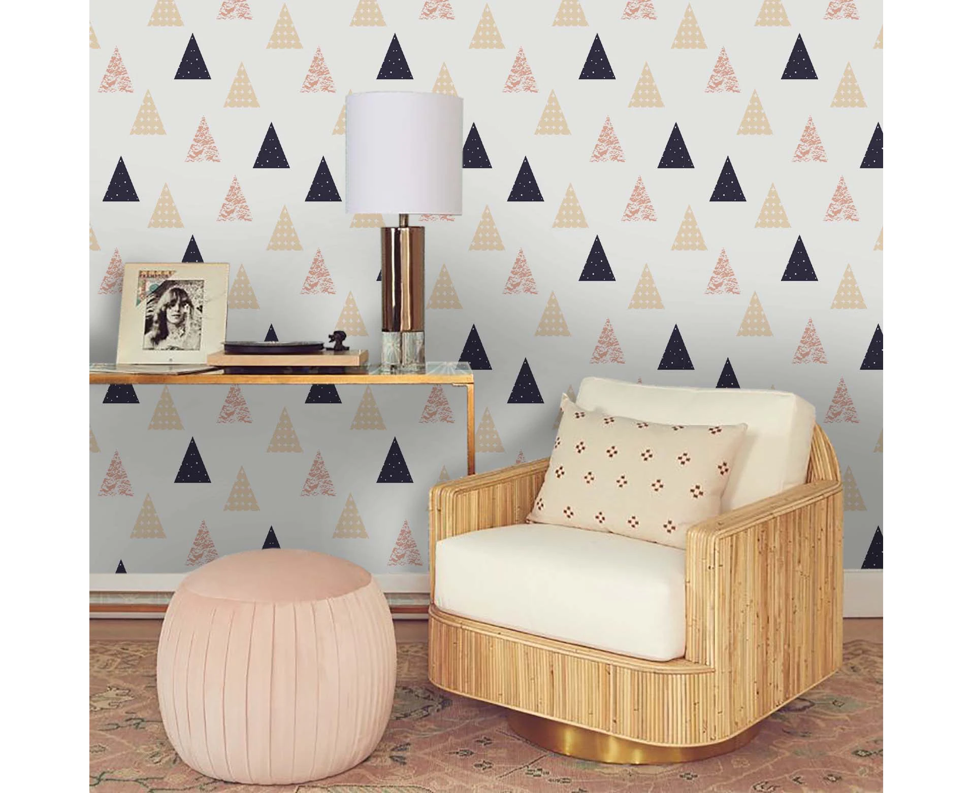 Jess Art Decoration 3D Triangle Pattern Wall Mural Wallpaper 117