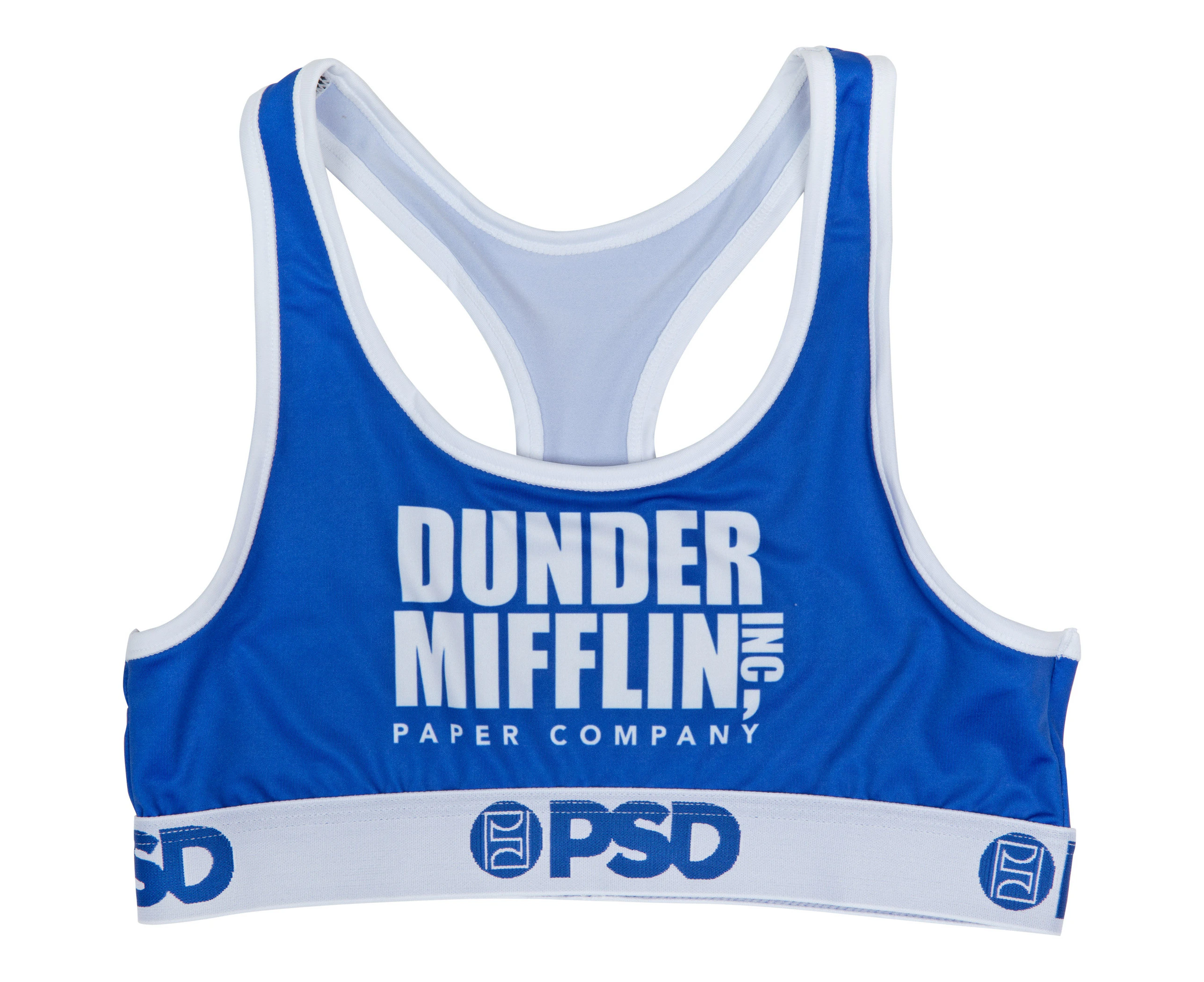 Dunder Mifflin Paper Company Microfiber Blend PSD Sports Bra