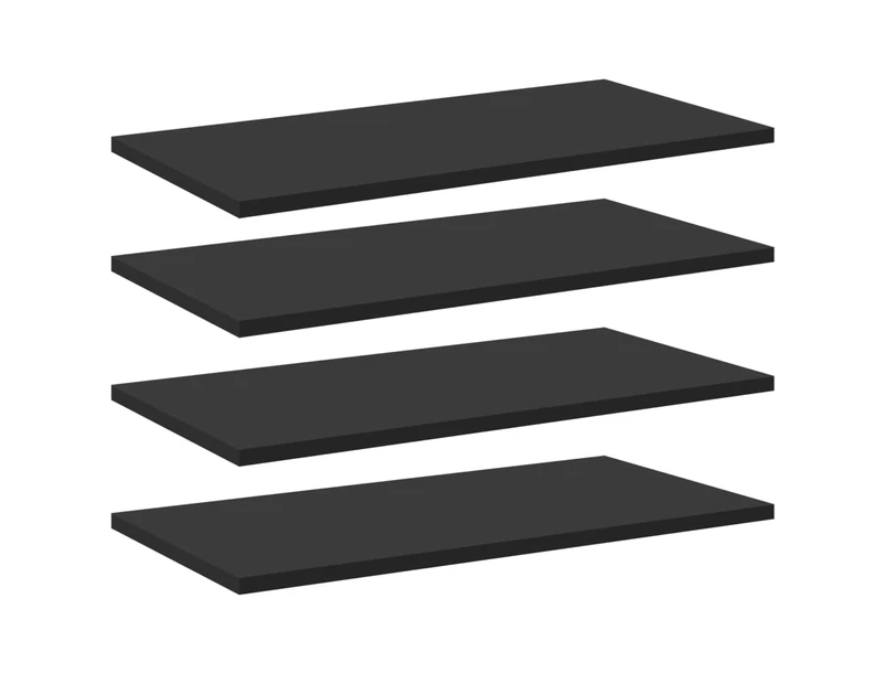 vidaXL Bookshelf Boards 8 pcs Black 60x30x1.5 cm Engineered Wood