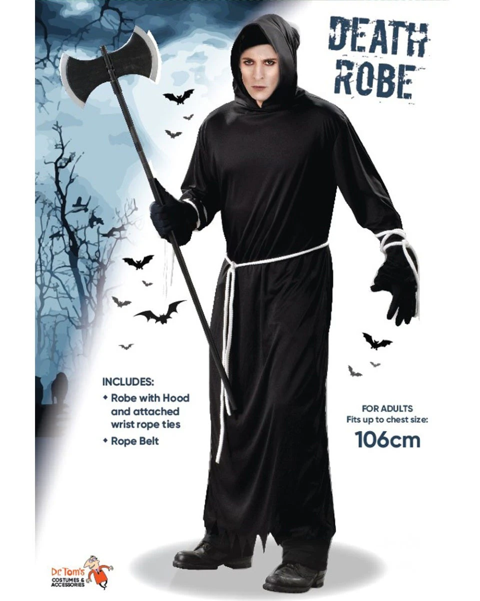 Executioner Men's Grim Reaper Halloween Costume Mens