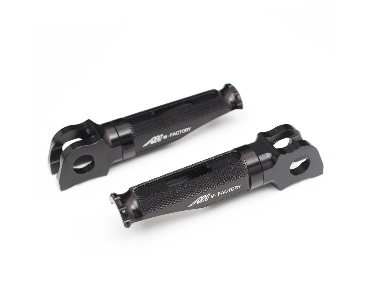 BLACK CNC Shinobi Anti-slip Front Foot Pegs For Harley Davidson XR1200 2008+