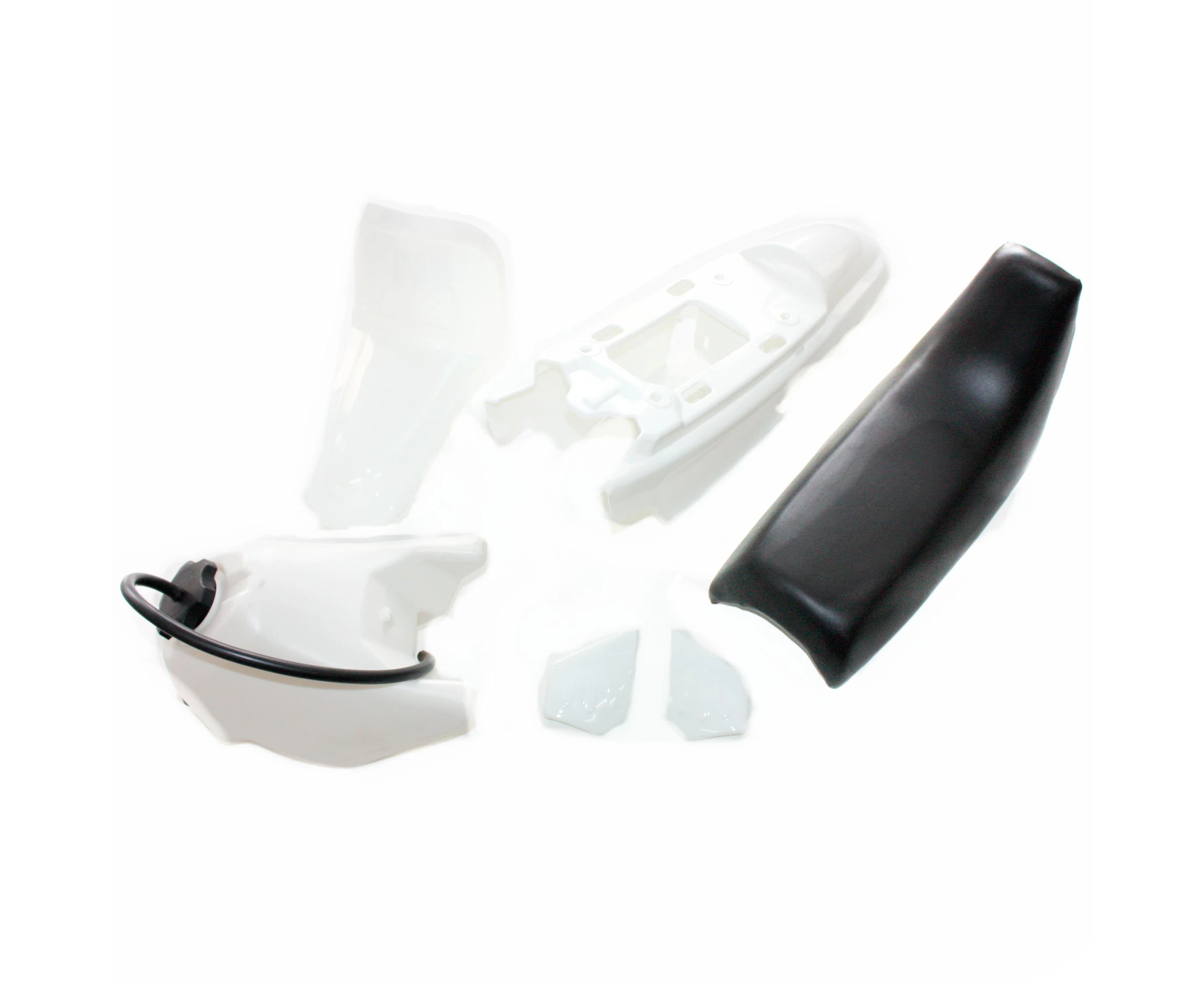 WHITE Plastic Fender Fairing Seat Fuel Tank Yamaha PEEWEE PW50 PY50 50 DIRT BIKE