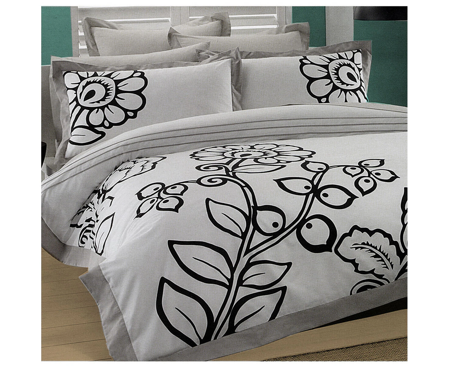 Tiko Polyester Cotton Quilt Cover Set Queen by Belmondo