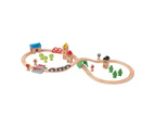 Lillabo 45-piece Train Set with Rail, Multicolour