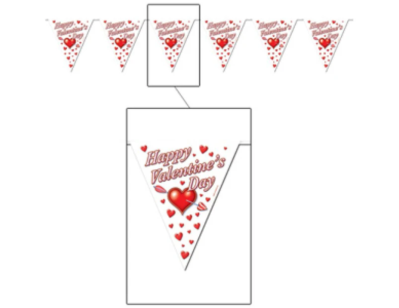 Pennant Flag Banner Happy Valentine's Day