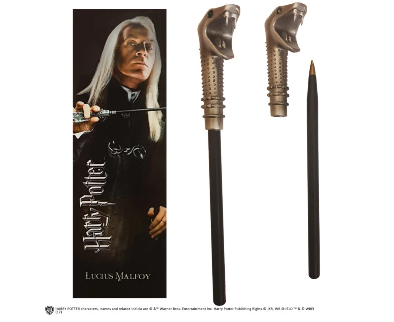 Harry Potter - Lucius Malfoy Wand Pen And Bookmark Set