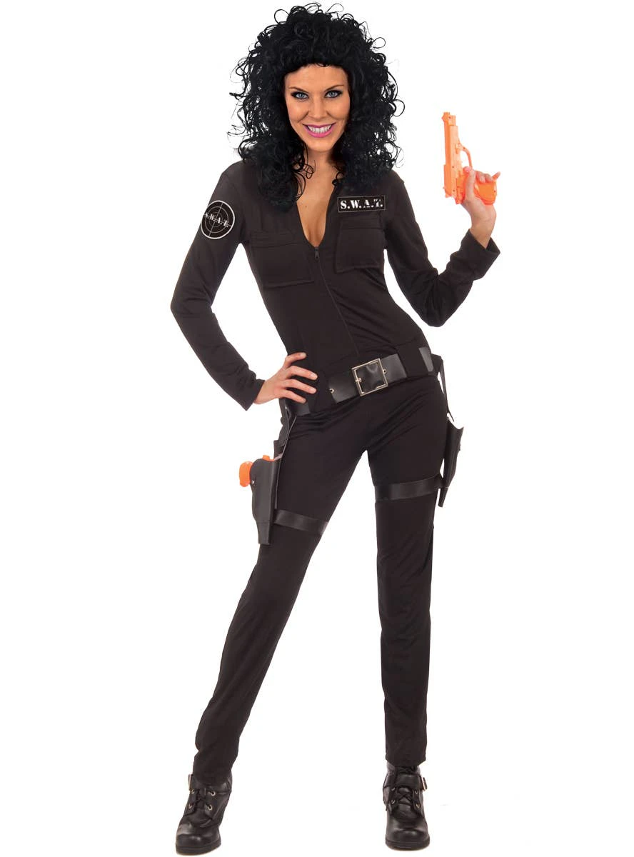 SWAT Officer Sexy Womens Dress Up Costume Womens