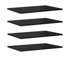 vidaXL Bookshelf Boards 4 pcs High Gloss Black 60x40x1.5 cm Engineered Wood