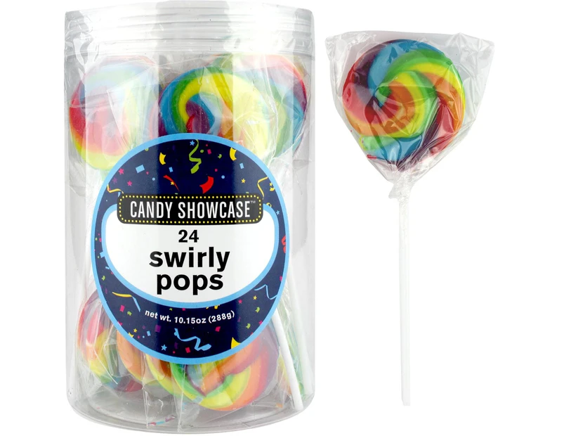 Rainbow Swirl Pops (Pack of 24)