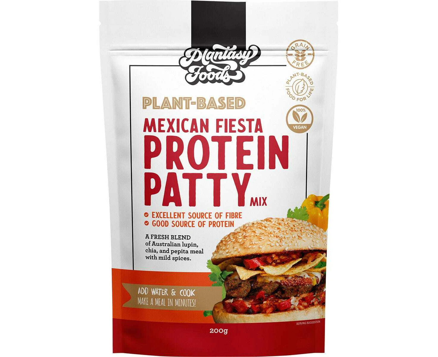 Plant Based Protein Patty Mix - Mexican 200g