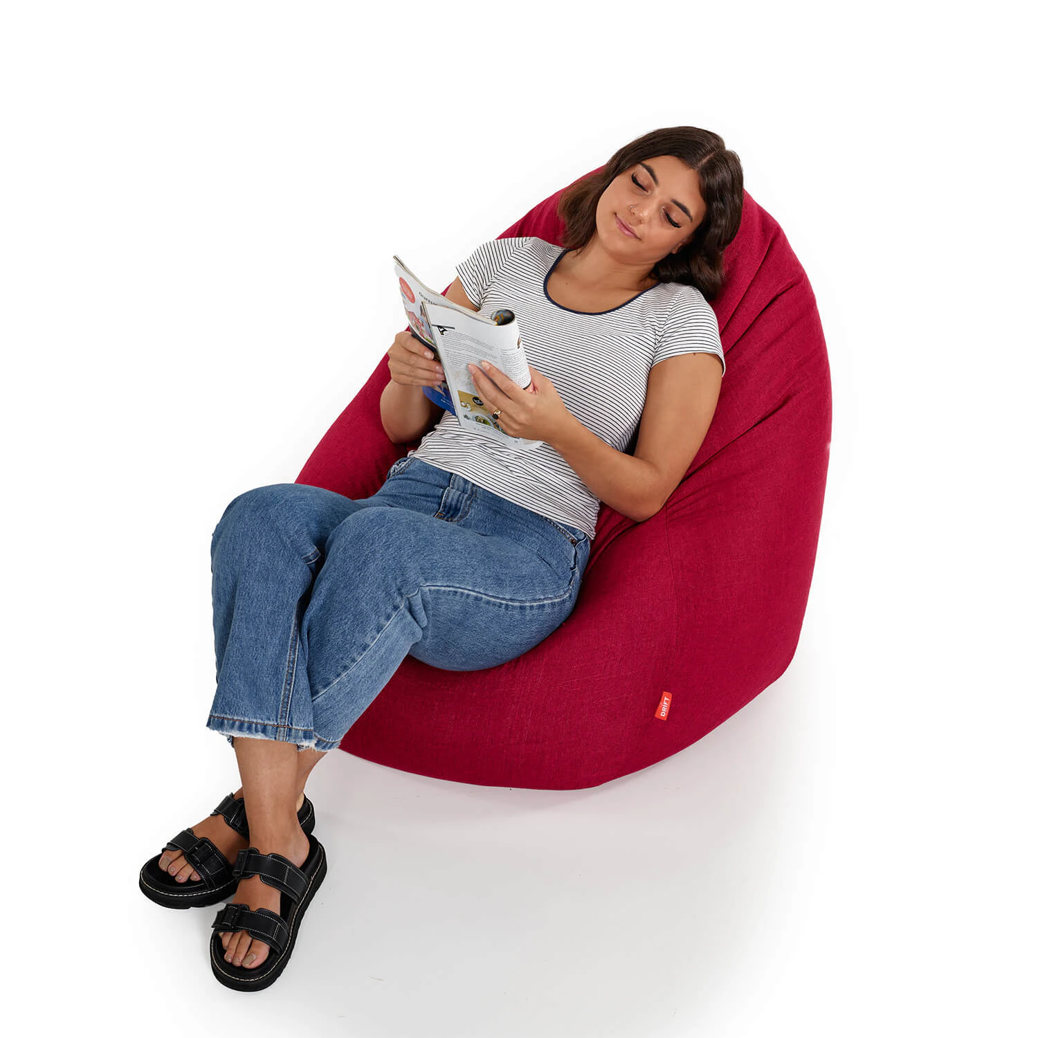 Drifts Tear Drop Bean Bag - Red