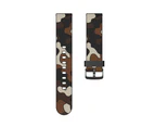 Strapmall Camo Silicone Watch Band For Samsung Galaxy Watch 42/46mm Gear S3 Frontier/Classic (Camo Brown1)