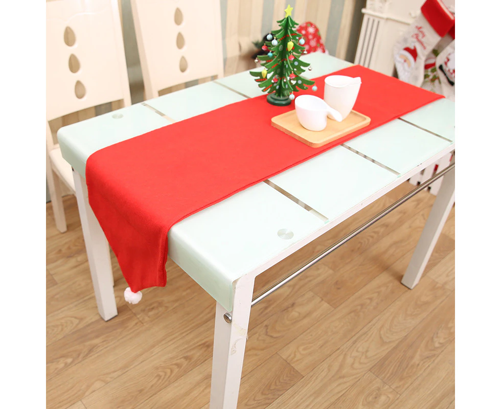 Christmas Chair Covers Tablecloth Runner Decoration Xmas Dinner Party Santa Gift - Table Runner (34 x 176cm)