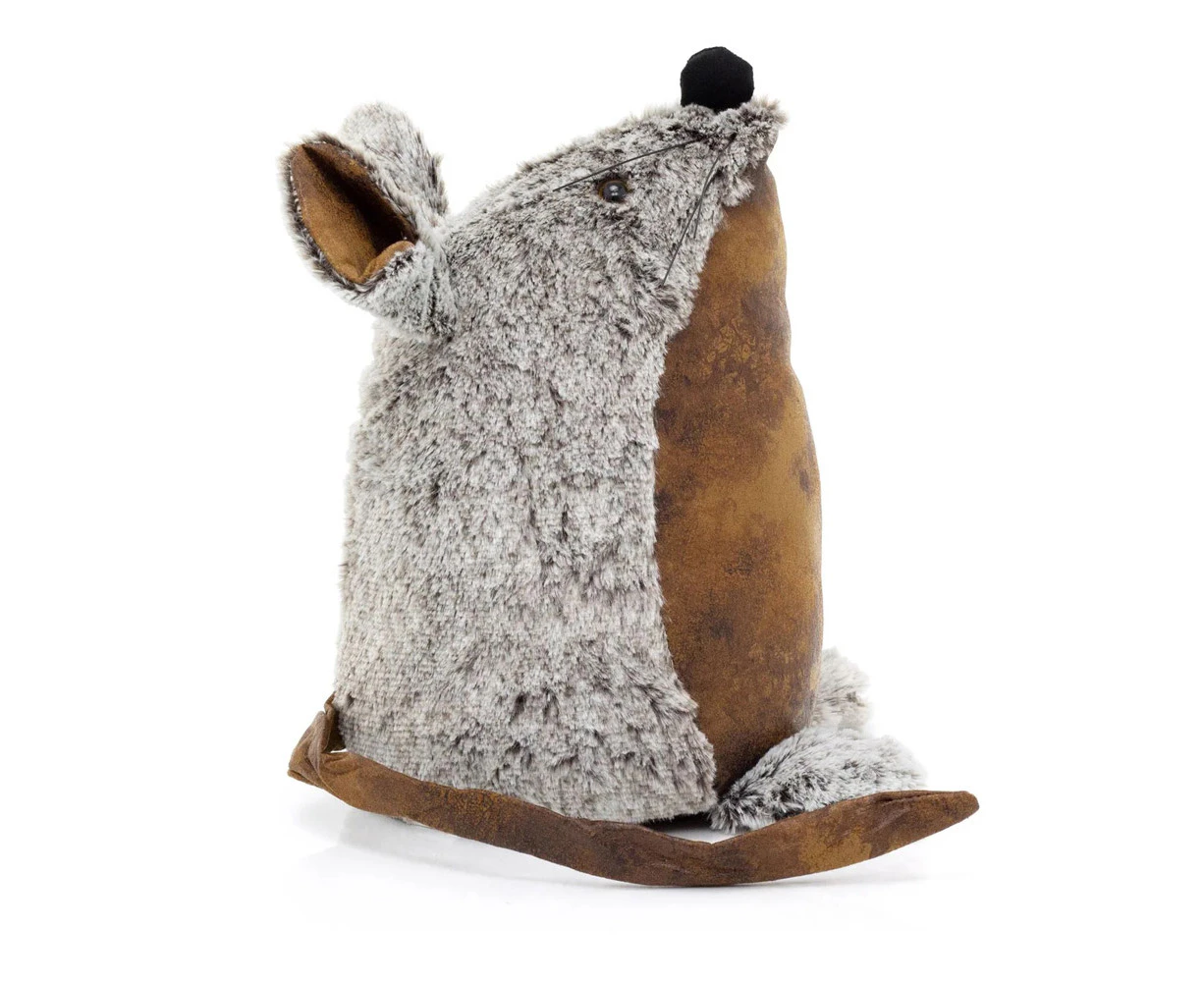 French Country Vintage Weighted Manny the Mouse Door Stopper