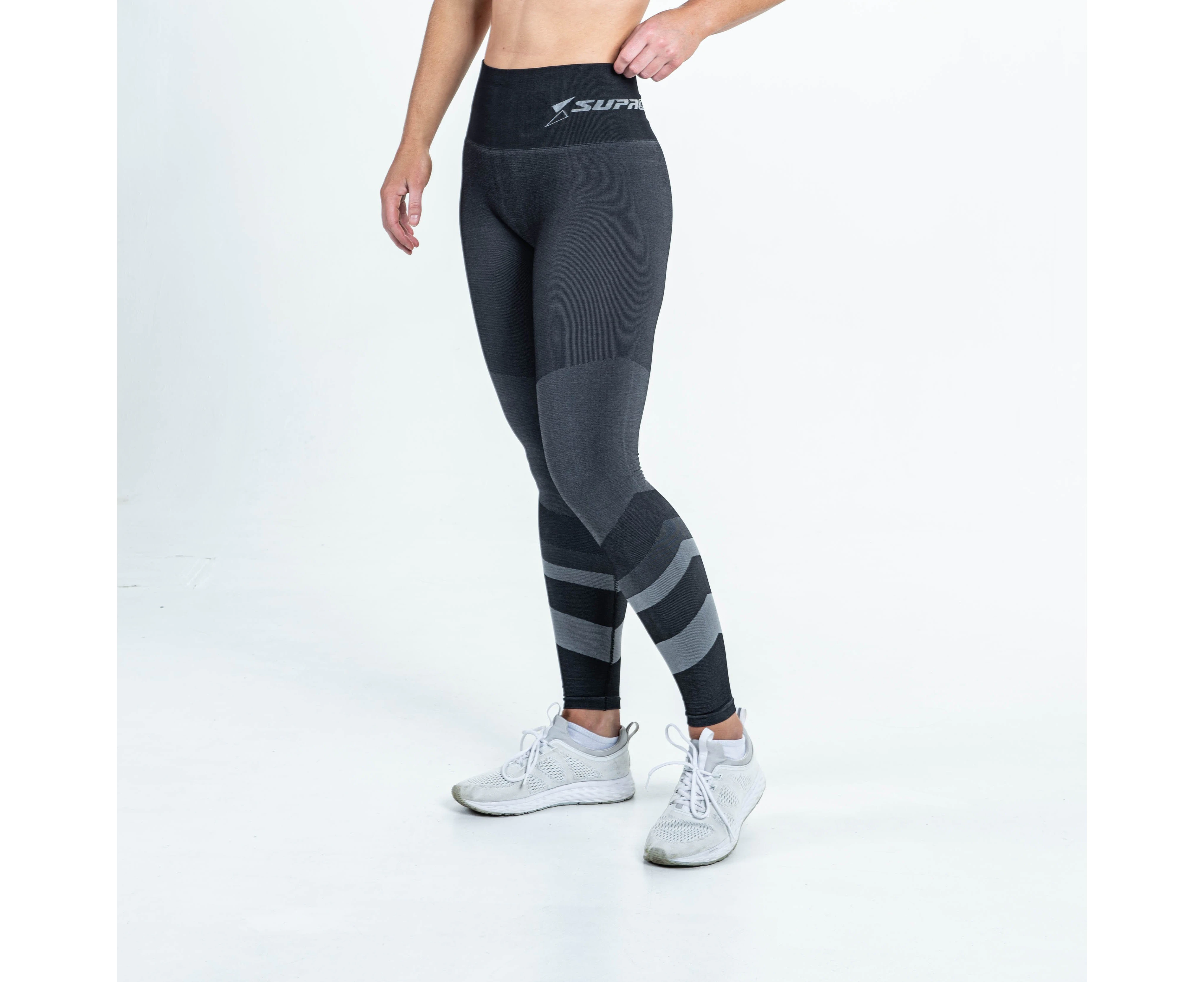 Patented Women's CORETECH® Injury Recovery and Postpartum Compression Leggings (Grey Jacinda)