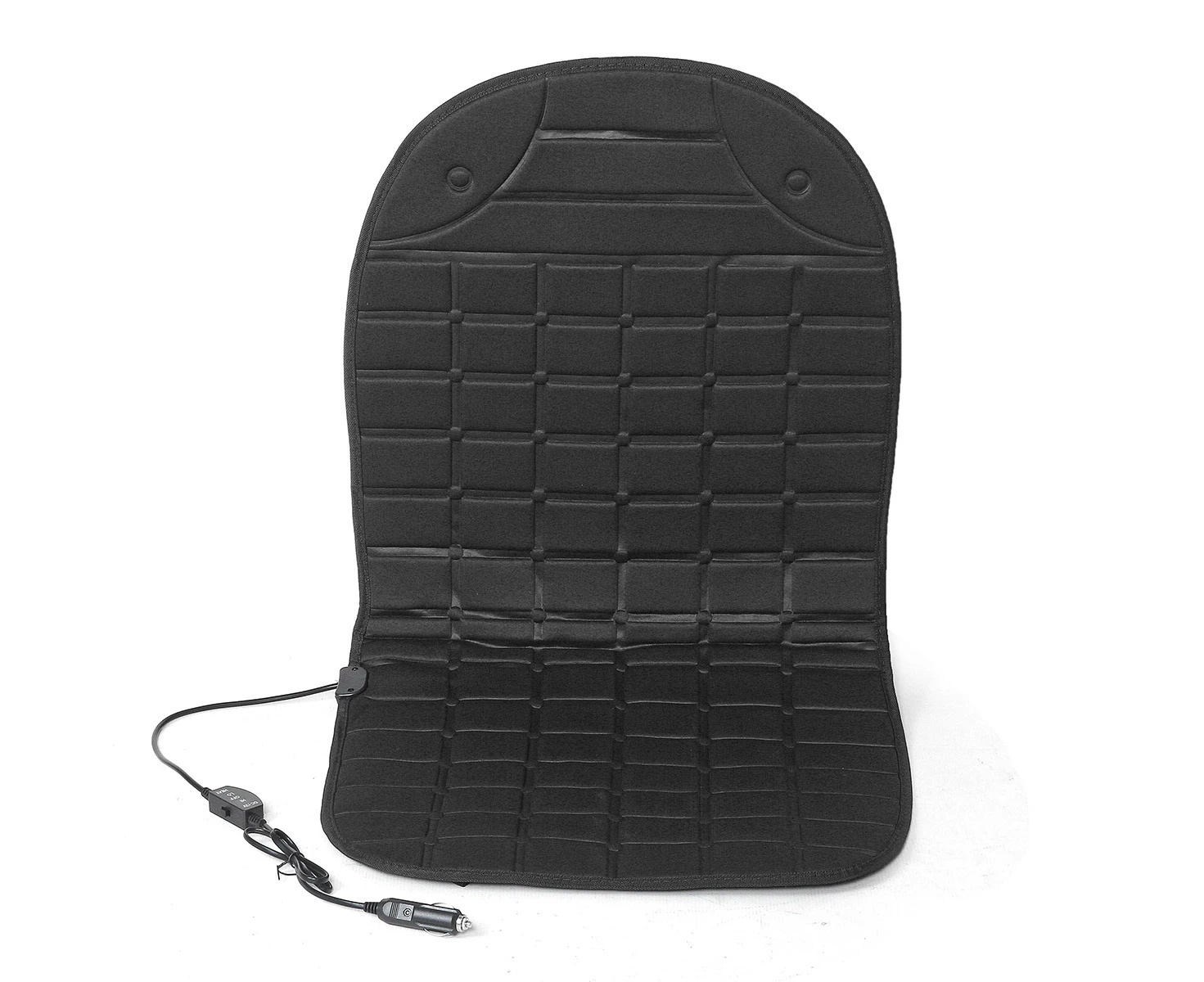 97.5*49cm Universal 12V Heated Smart Multifunctional Car Seat Cover Heater Heated Cushion Warmer Black