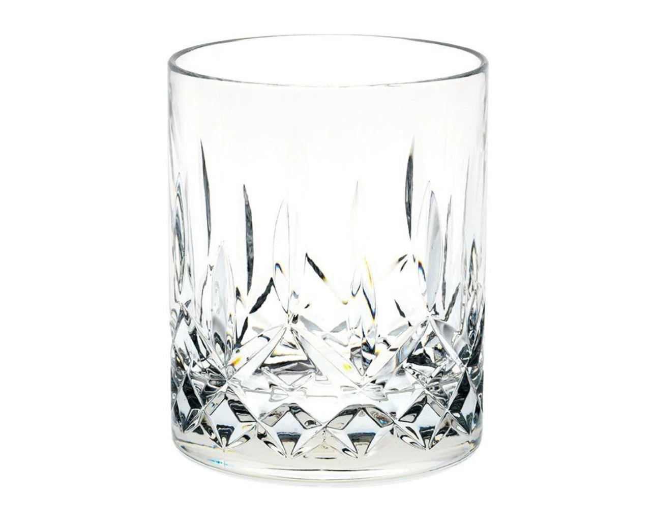 D-Still Unbreakable Polycarbonate Diamond Cut Old Fashion Glass 295ml - 4 Pack Unbreakable Drinkware