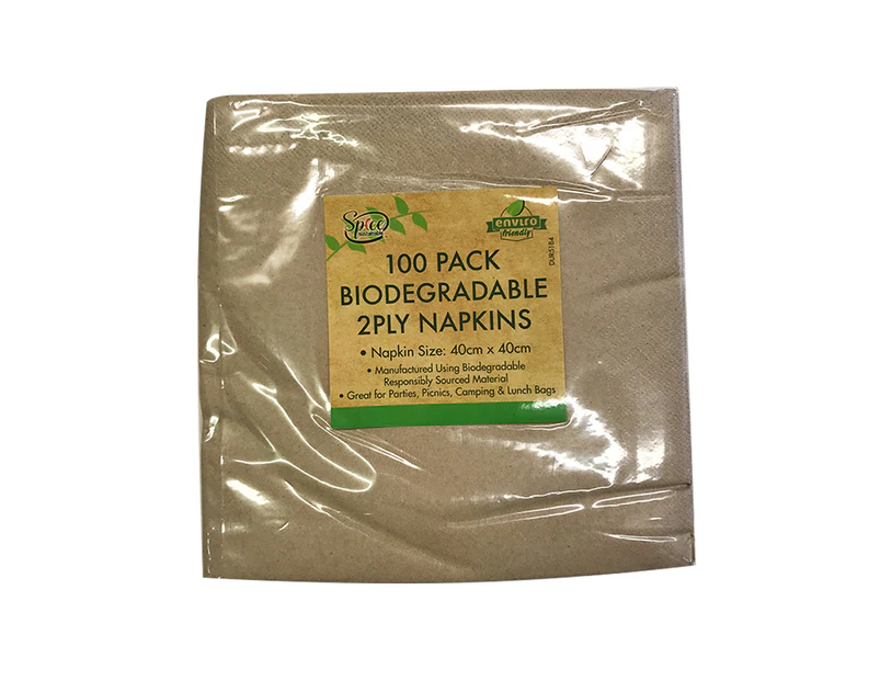 Eco Biodegradable Napkins Pk100