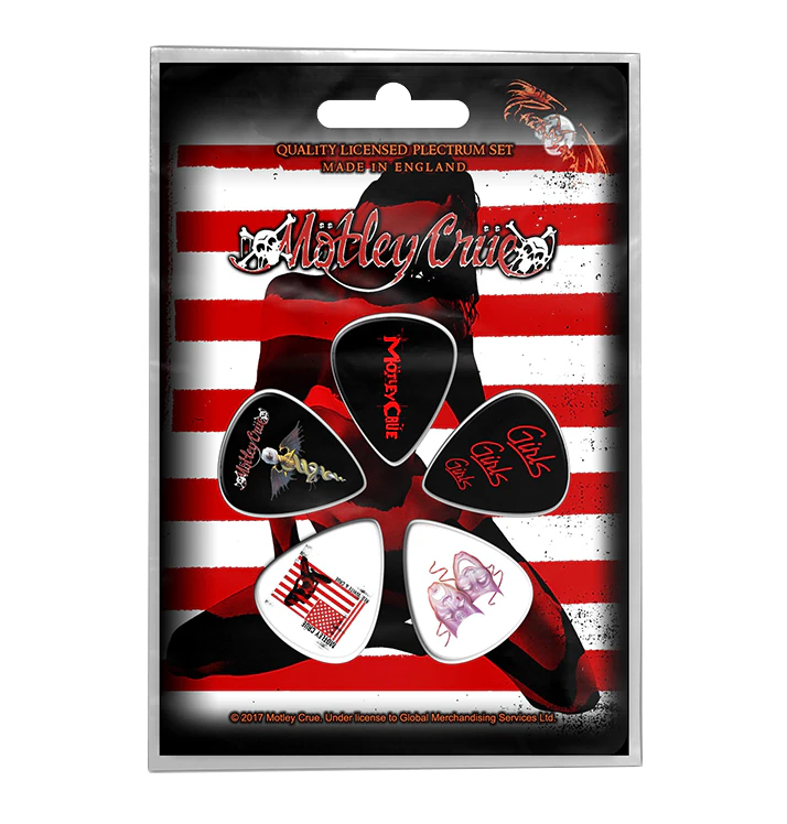 MOTLEY CRUE - 'Red, White & Crue' Guitar Pick Set