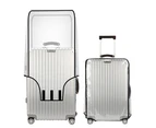 Full Transparent Luggage Protector Cover Waterproof PVC Trolley Suitcase Cover -Style 1-S