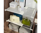 Expandable Storage Closet Rack Cabinet Wardrobe Organizer Kitchen Storage Shelf - 24cm x 60-100cm