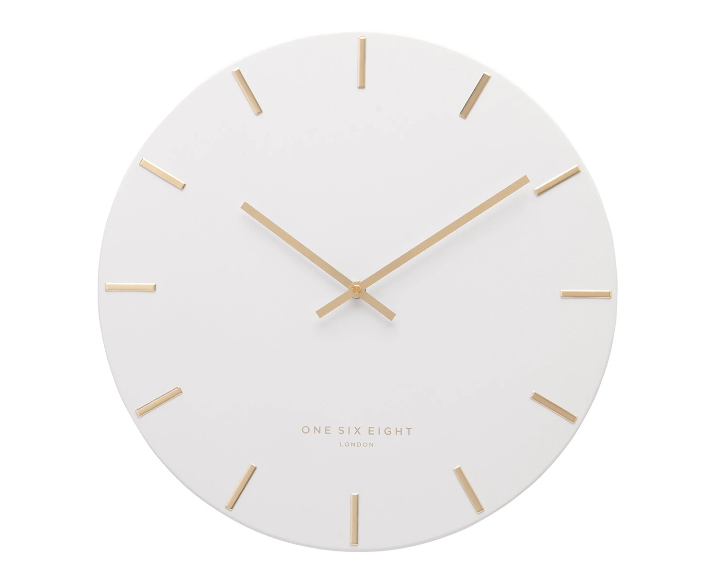 LUCA White 30cm Silent Wall Clock