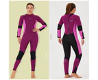Adore Wetsuits Women's 5mm Premium Neoprene Full Suits for Scuba Diving,Spearfishing,Snorkeling,Surfing,Canoeing Dive Skin-D530003-WineRed