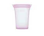 Zip Top Platinum Silicone Medium Cup Container 473ml Lavender