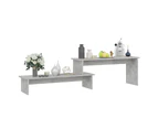 vidaXL TV Cabinet Concrete Grey 180x30x43 cm Engineered Wood