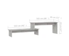 vidaXL TV Cabinet Concrete Grey 180x30x43 cm Engineered Wood