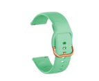 Strapmall Color 42mm Silicone Watch Band Rose Gold Stainless Steel Buckle For Samsung Gear S2 Classic Samsung Galaxy Watch (Mint Green)