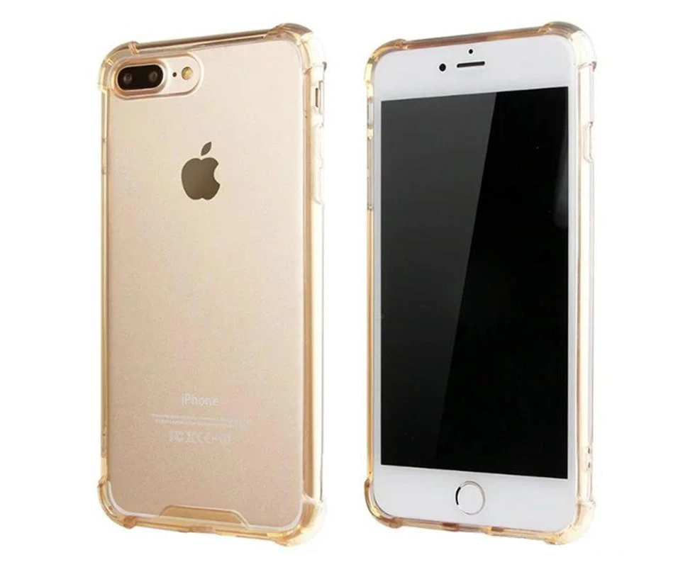 RKSync Ultra Hybrid Clear Acrylic Cover Case for Apple iPhone 6s Plus/6 Plus - Gold