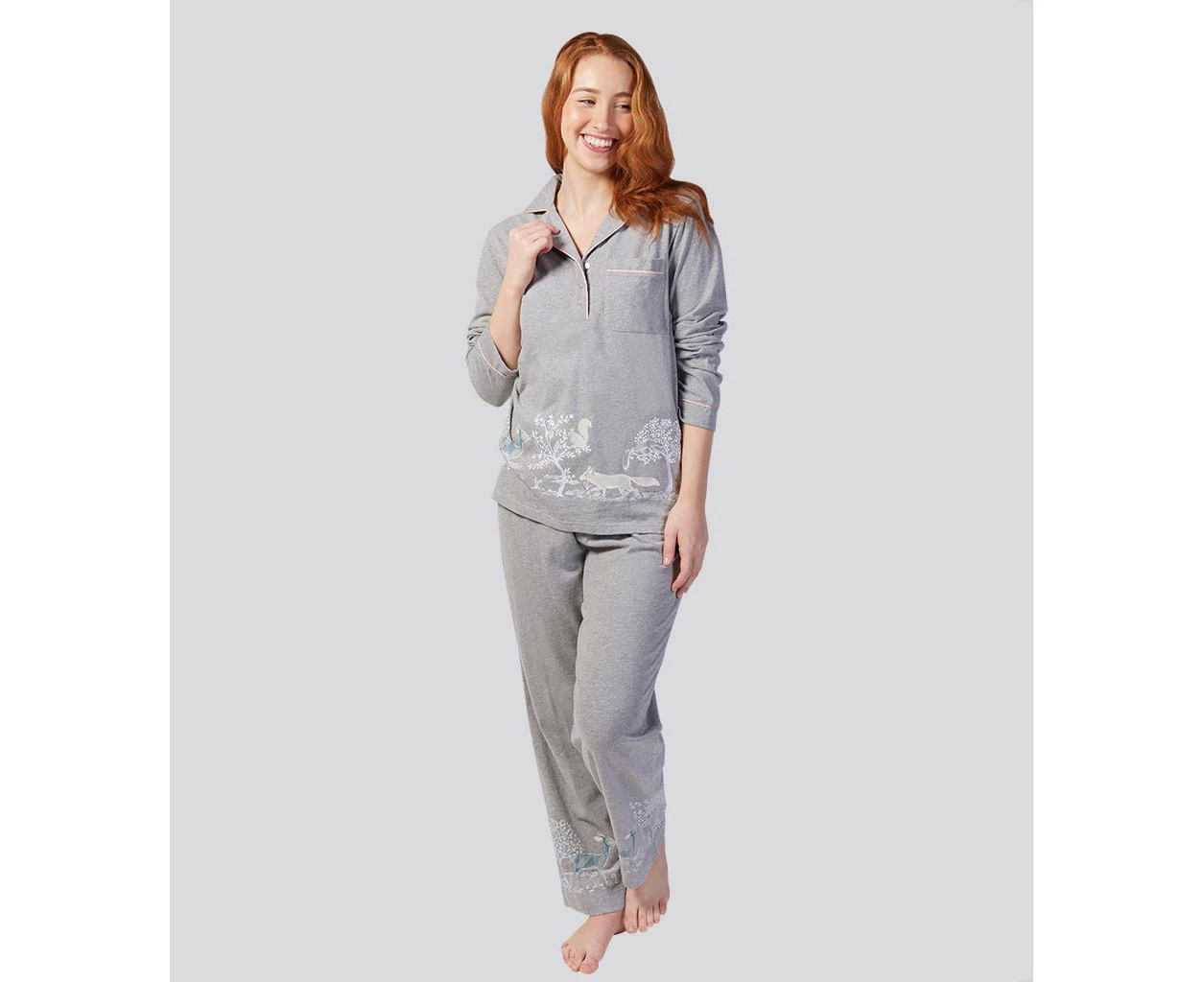 Magnolia Lounge Into The Wood Soft Cotton Pyjama Set