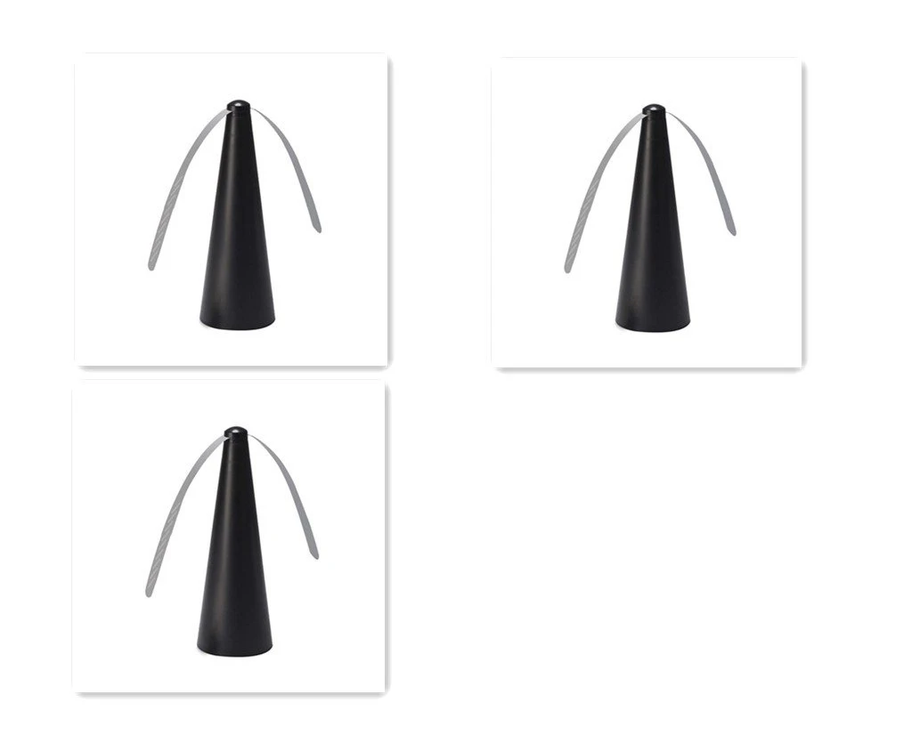 Fly repellent fan - Black 3pcs