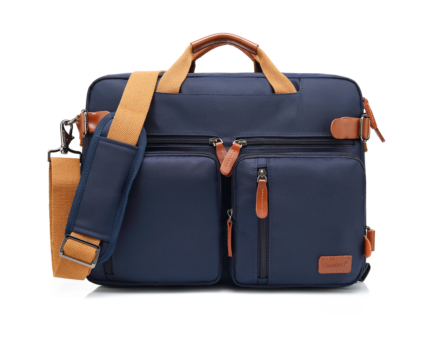 CoolBELL 15.6 Inch Convertible Backpack Messenger Laptop Bag-Blue