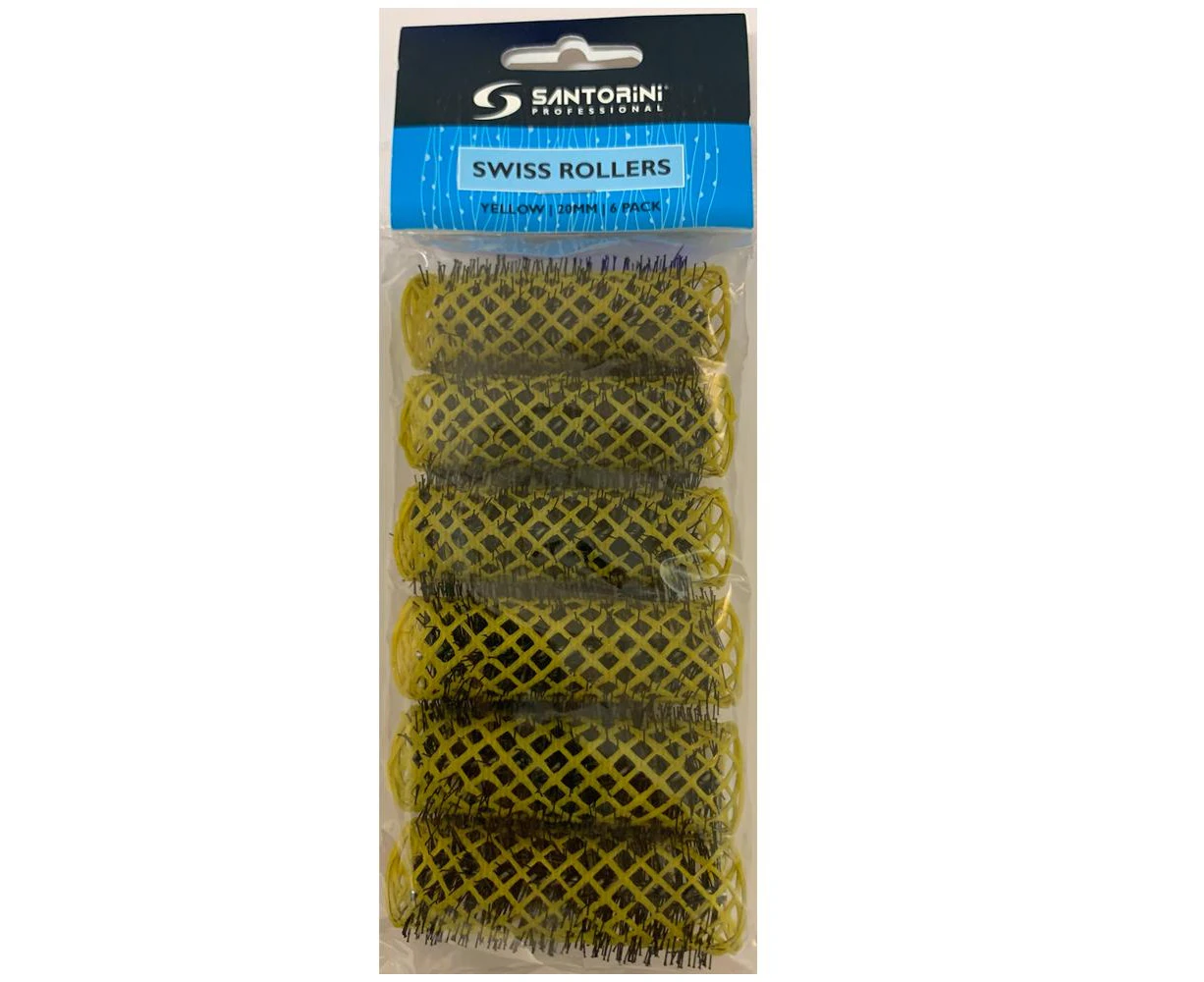 SANTORINI  Swiss Rollers-20mm-6 Pkt-yellow