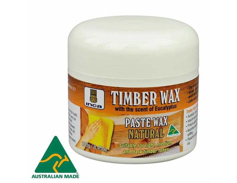 Inca Timberwax Paste Wax Natural 250gr