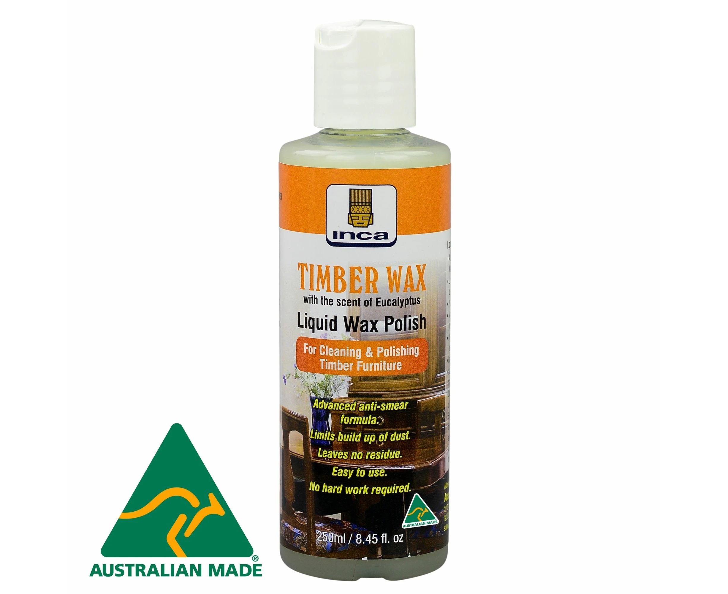 Inca Timberwax Liquid Furniture Polish Natural 250ml