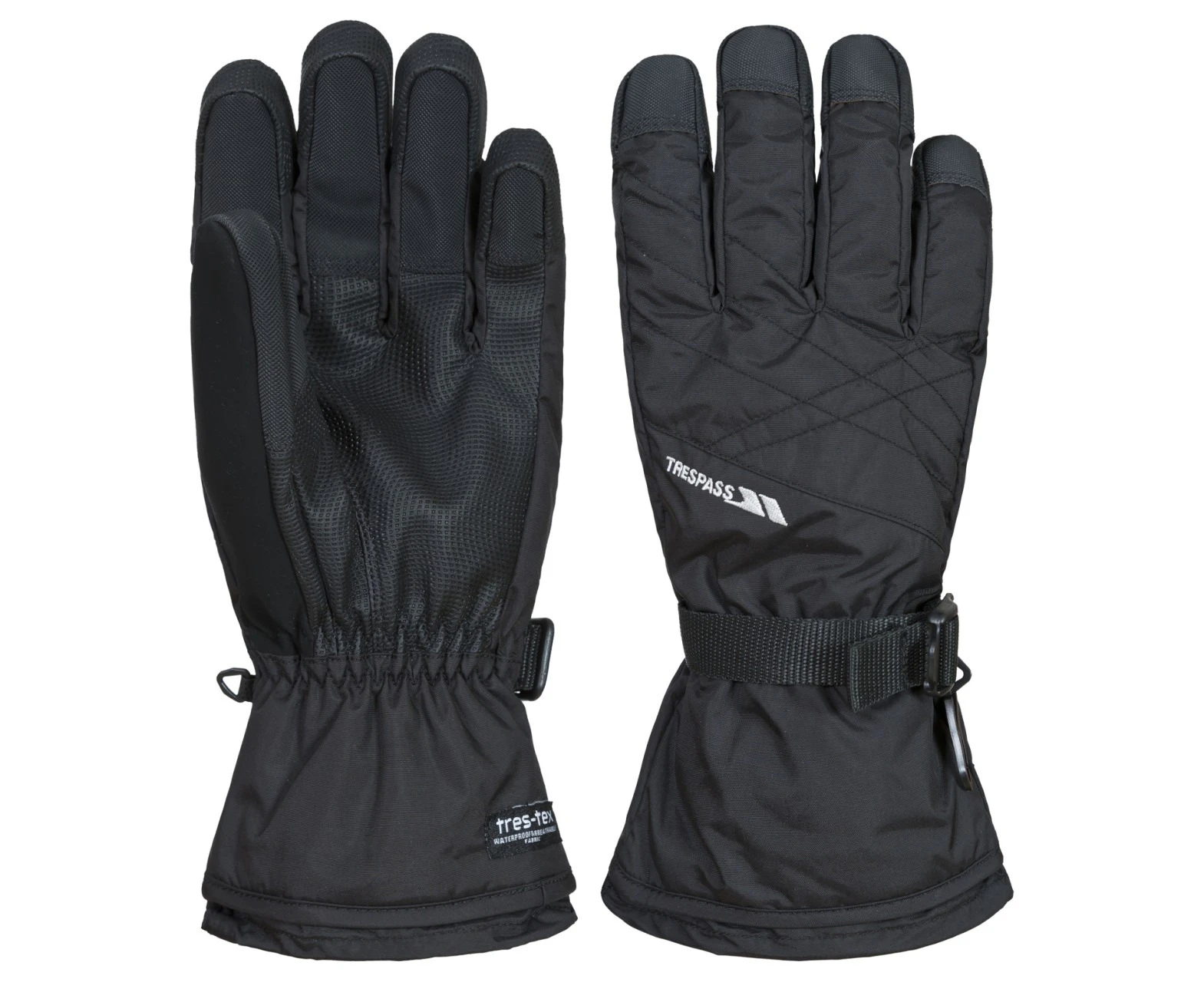 Trespass Mens Reunited II Ski Gloves (Black) - TP3965