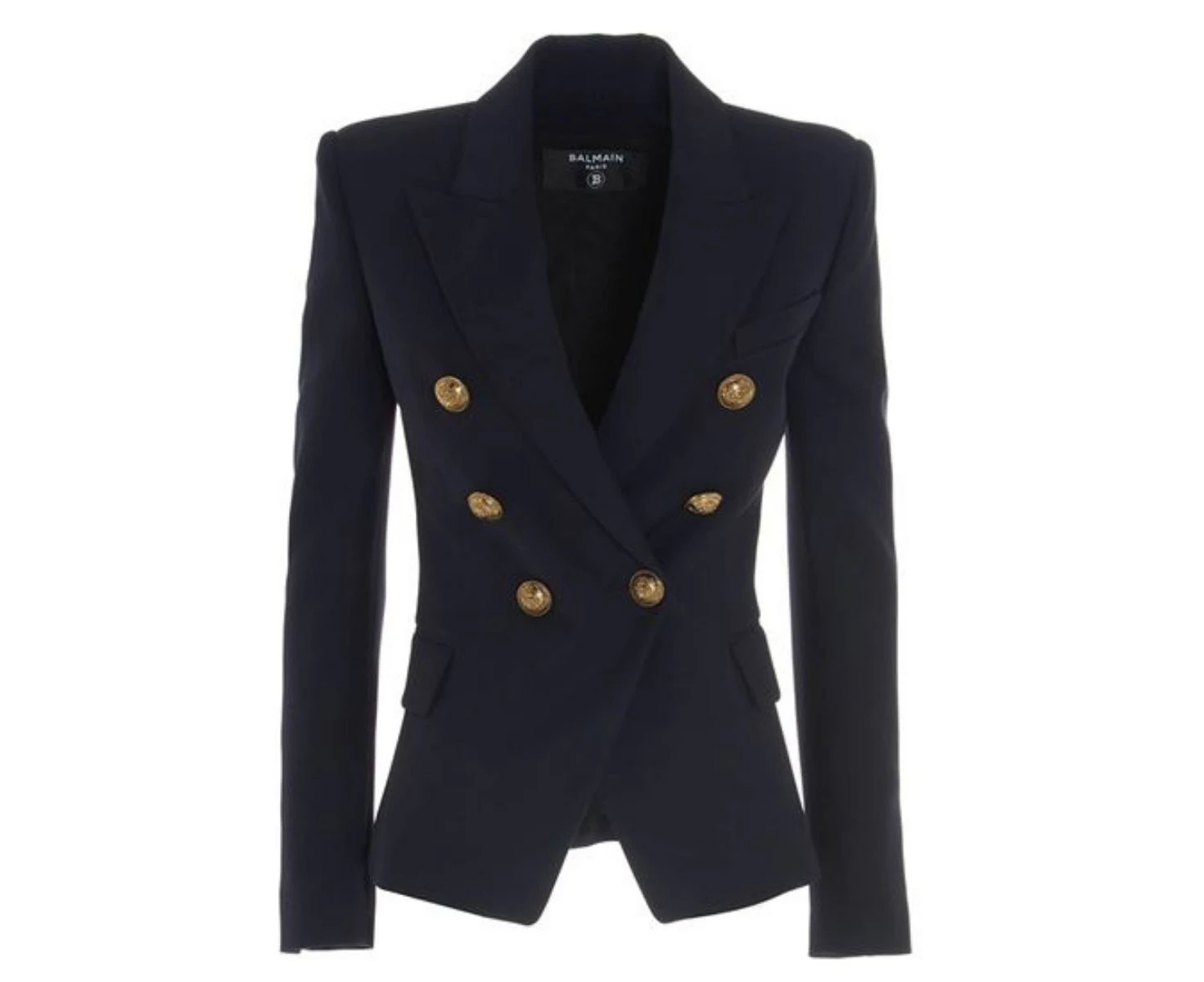 Balmain Black Double-Breasted Blazer Jacket