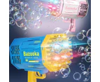 Kidst Bubble Machine Bazooka Outdoor Bubble Blaster 88 holes Rechargeable - Blue