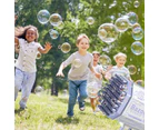 Kidst Bubble Machine Bazooka Outdoor Bubble Blaster 88 holes Rechargeable - Blue