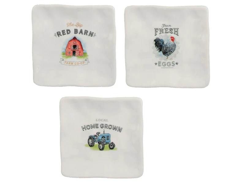 Lang Kitchen Dining Farmhouse Set of 3 Trinket Small Plates
