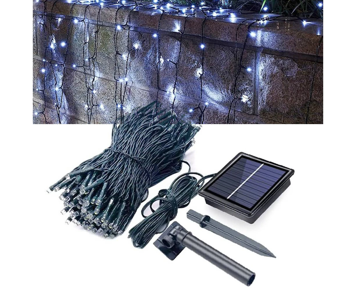 42M 400LED Solar Lights String Garden Outdoor Christmas Powered Fairy Waterproof Cool White