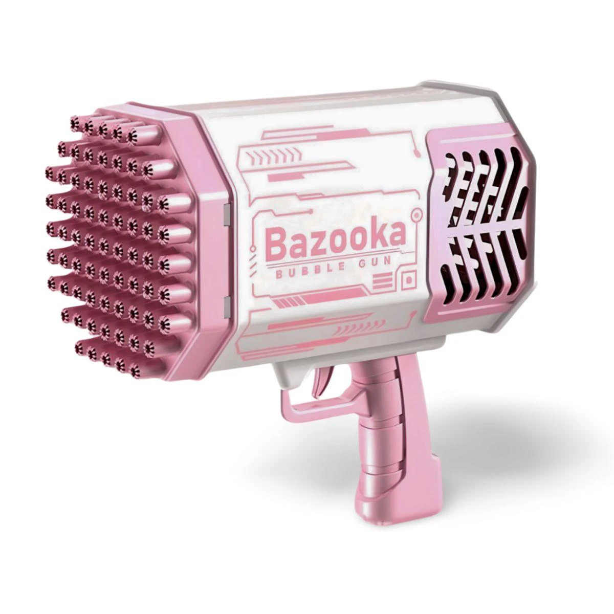 Kidst Bubble Machine Bazooka Outdoor Bubble Blaster 88 holes Rechargeable - Pink