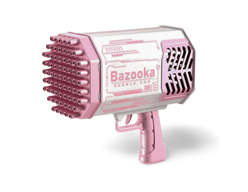 Kidst Bubble Machine Bazooka Outdoor Bubble Blaster 88 holes Rechargeable - Pink