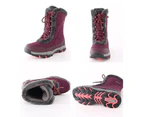 Amoretu Womens Winter Snow Boots Plus Velvet Warm Shoes-Red