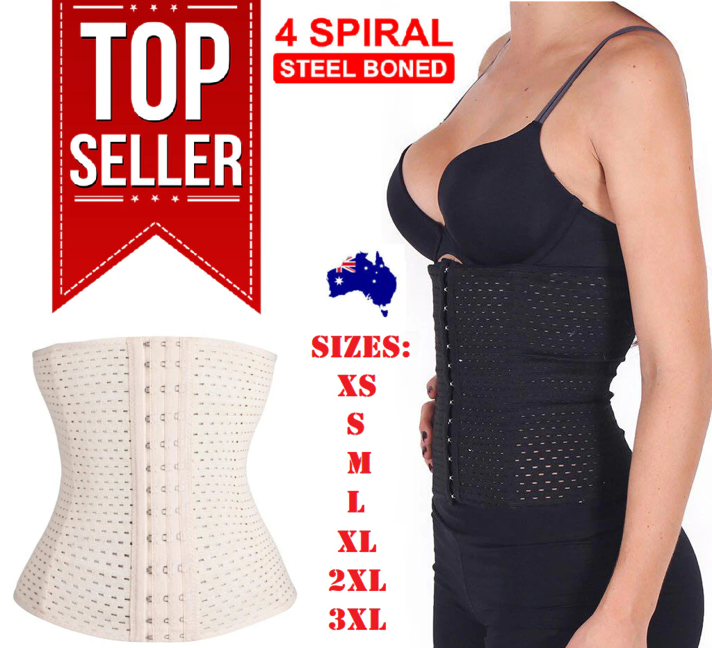 Women Ladies Corset Waist Trainer Tummy Belt Body Shaper Training Trimmer