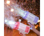 Kidst Bubble Machine Bazooka Outdoor Bubble Blaster 88 holes Rechargeable - Purple